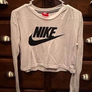 Nike Women's White Long Sleeve Tee